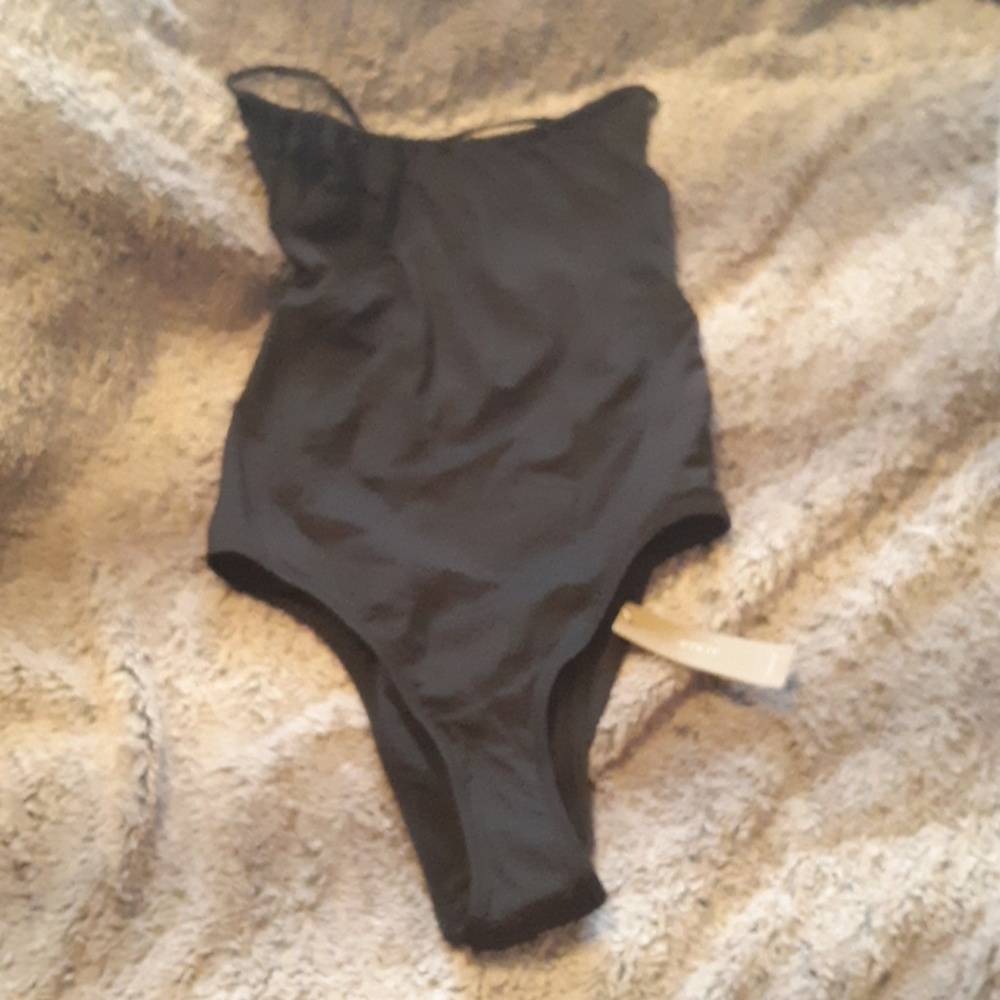 J.crew Playa Rockaway ruched black bathing suit